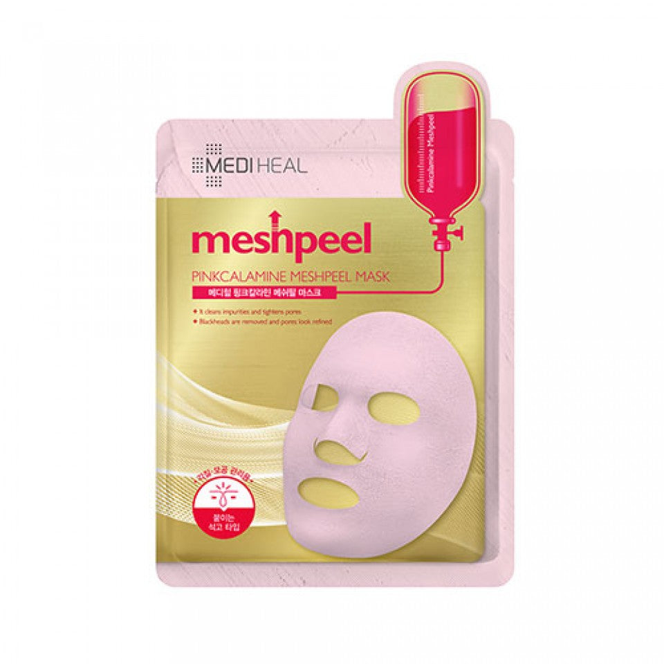 MEDIHEAL PINKCALAMINE MESHPEEL MASK