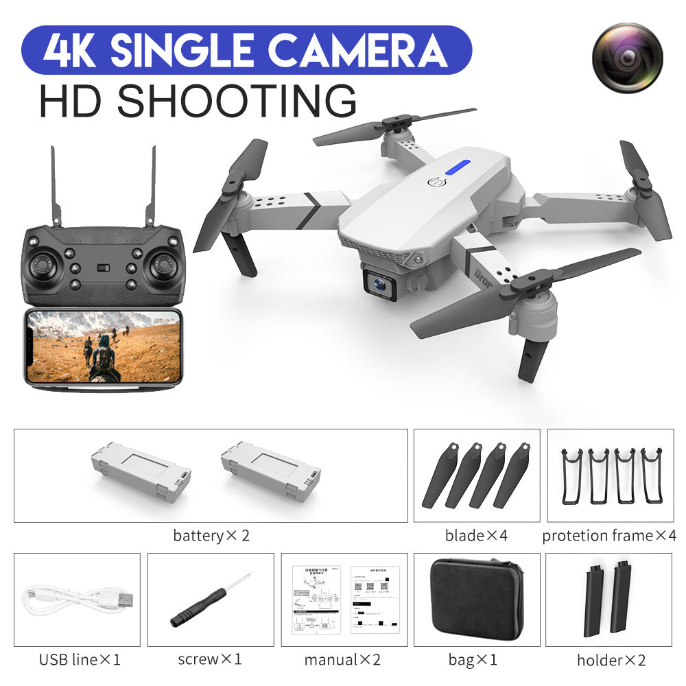 New  WIFI FPV Height Hold Drone Pro With Wide Angle HD 4K 1080P Camera