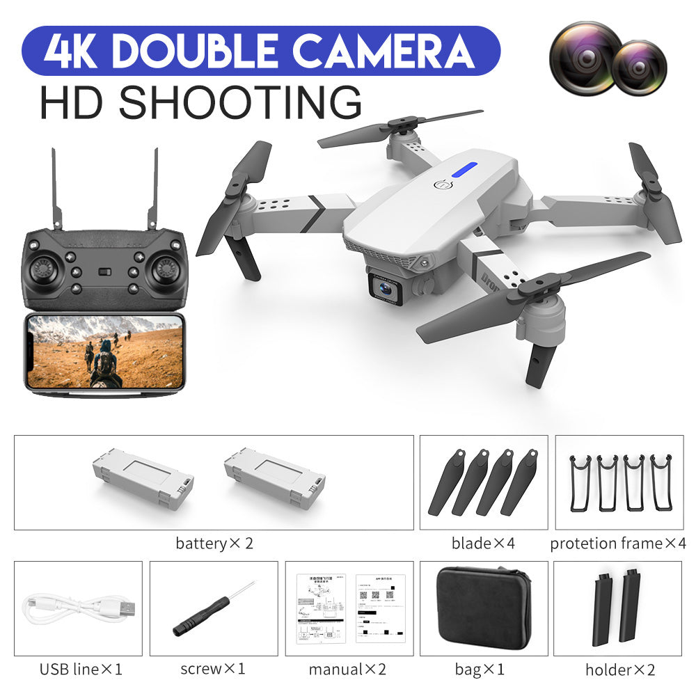 New  WIFI FPV Height Hold Drone Pro With Wide Angle HD 4K 1080P Camera