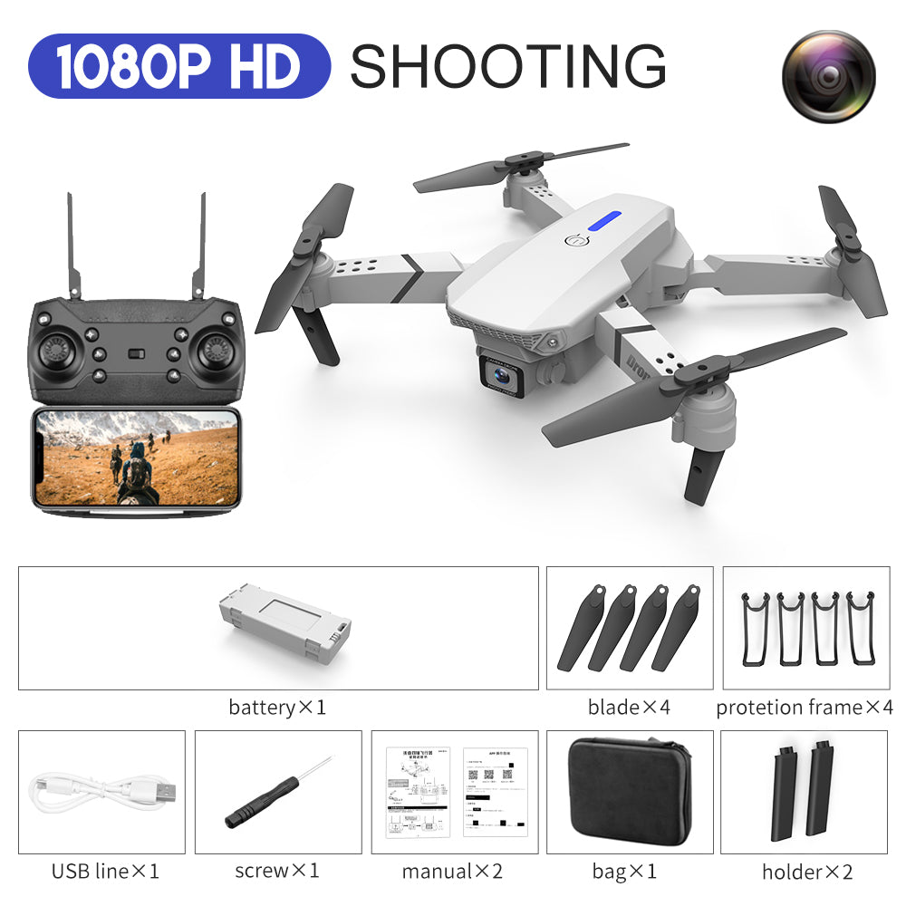 New  WIFI FPV Height Hold Drone Pro With Wide Angle HD 4K 1080P Camera