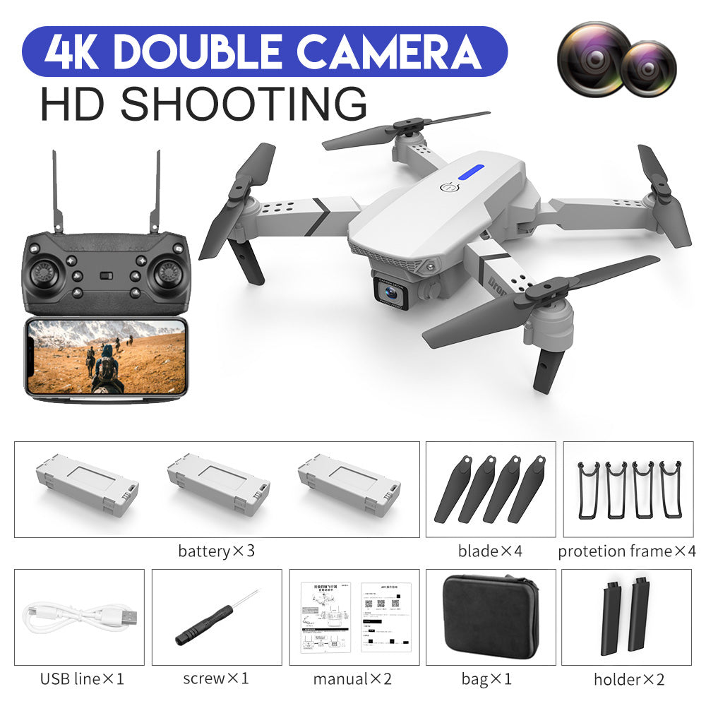 New  WIFI FPV Height Hold Drone Pro With Wide Angle HD 4K 1080P Camera