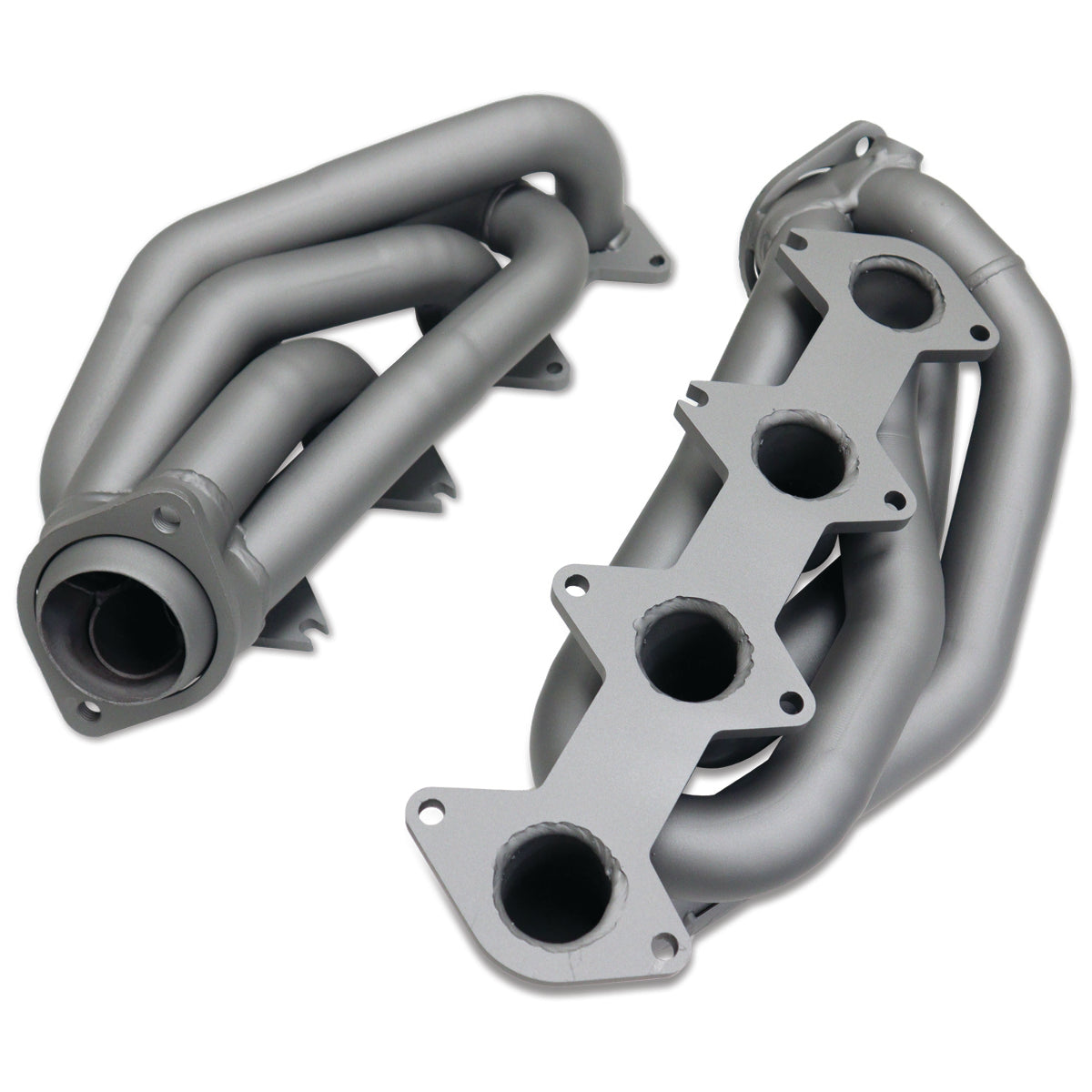 Fits 2005-2010 Mustang GT 1-5/8 Shorty Tuned Length Headers-Titanium-1612