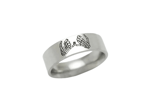 Skeleton Promise Ring for Men and Women