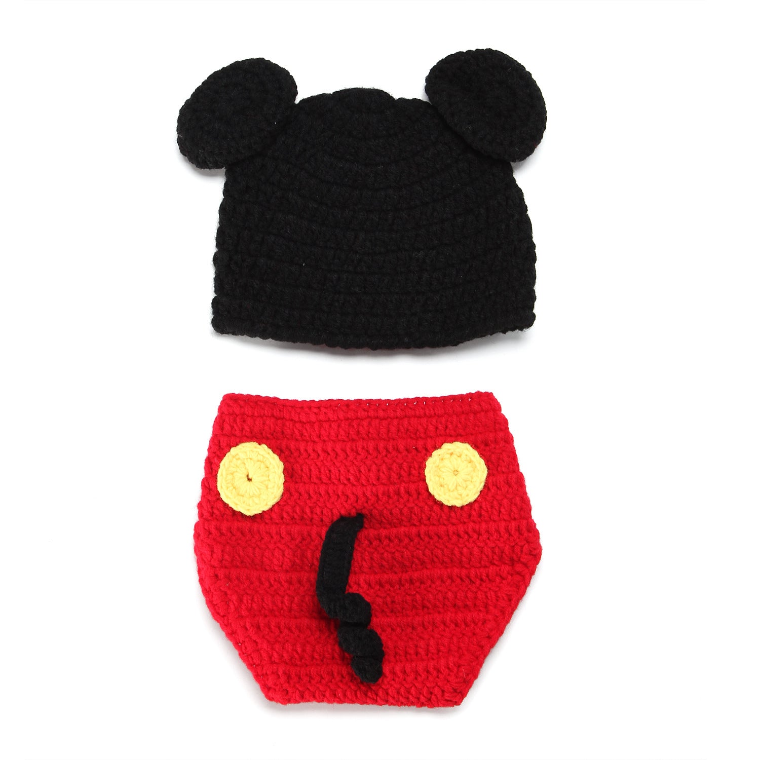 Mickey Newborn Baby Crochet Costume