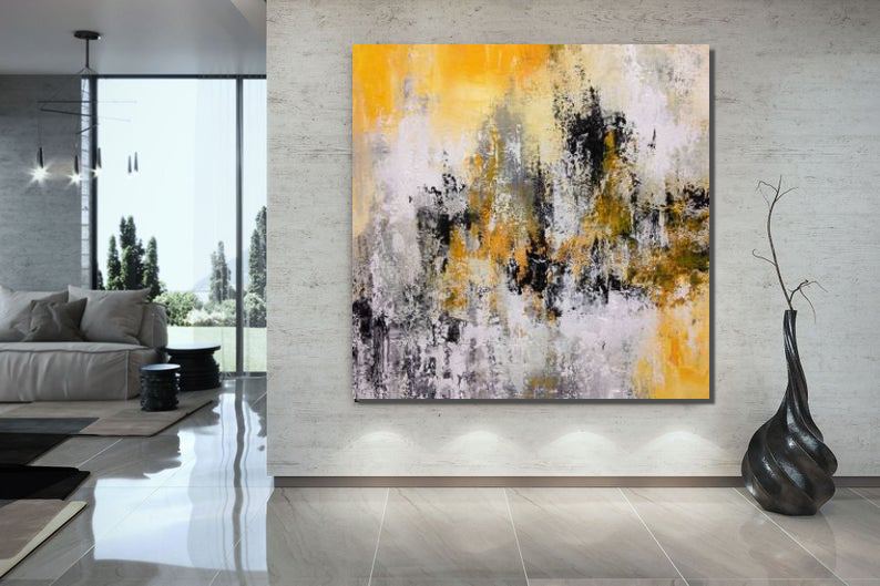 Simple Modern Art Paintings For Living Room Pa Silvia Home Craft - Big Canvas Paintings For Home Decor