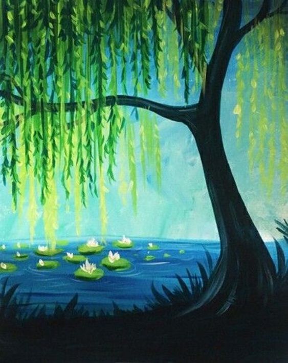 Easy Landscape Painting Ideas for Beginners, Simple Canvas Painting Ideas for Kids, Easy Tree Paintings, 30 Easy Acrylic Painting Ideas for Beginners, Easy Abstract Paintings