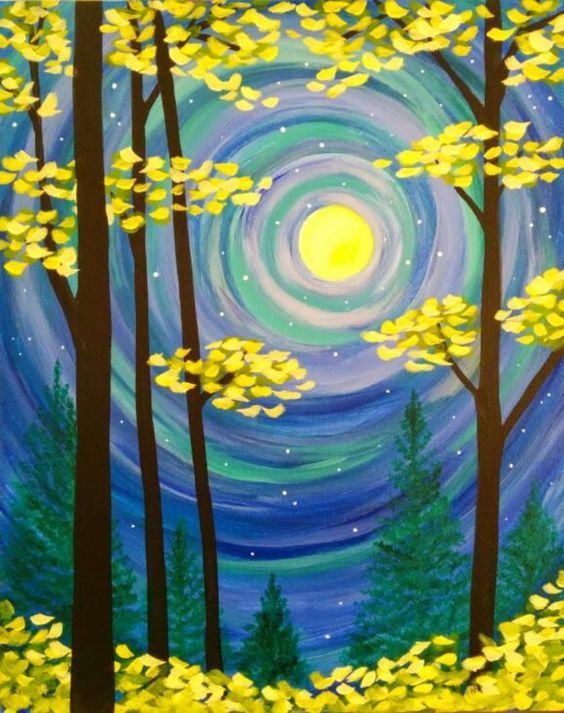 30 Easy Acrylic Painting Ideas for Beginners, Easy Landscape Painting Ideas for Beginners, Simple Canvas Painting Ideas for Kids, Easy Tree Paintings, Easy Abstract Paintings