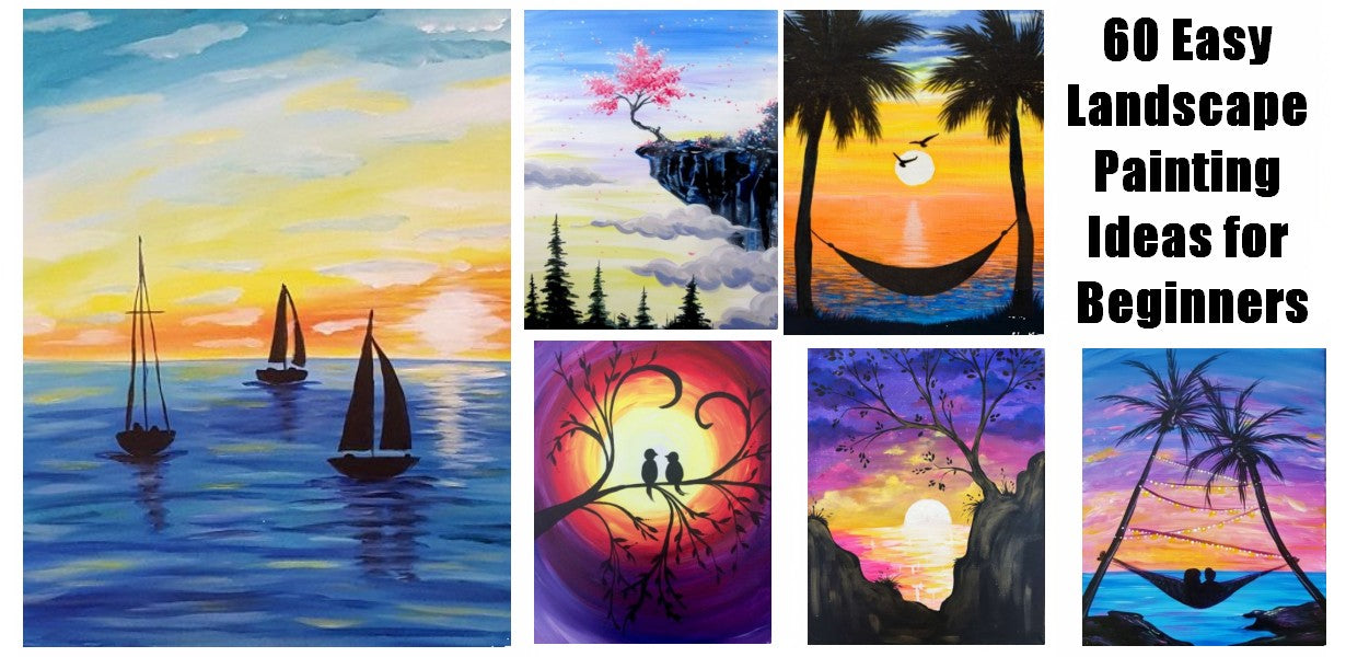 Sunrise / Easy acrylic painting for beginners / PaintingTutorial