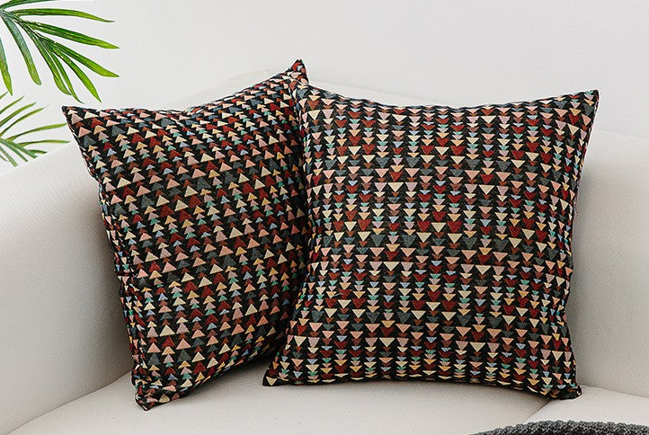 Bohemian Decorative Sofa Pillows. Decorative Throw Pillows. Geometric Pattern Chenille Throw Pillow for Living Room