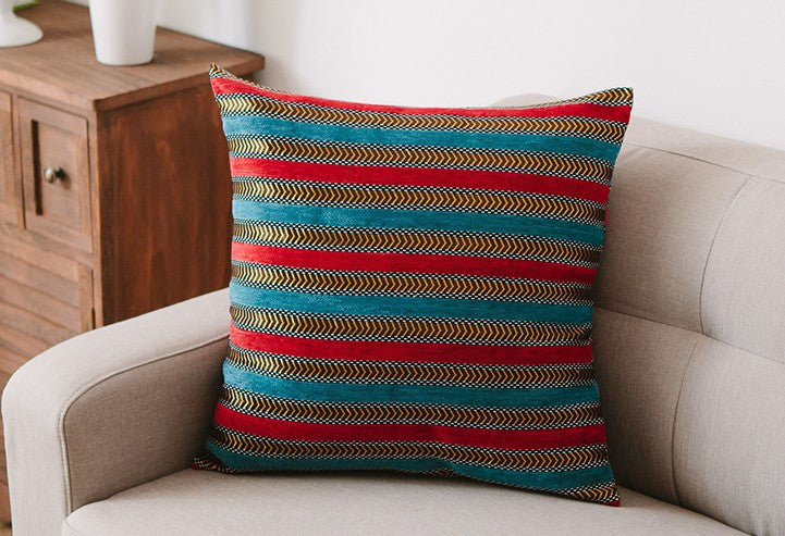 Bohemian Decorative Sofa Pillows. Bohemian Style Chenille Pillow Cover. Decorative Throw Pillows for Living Room