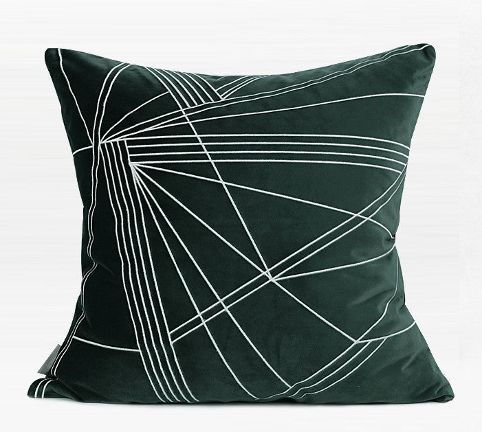 Modern Sofa Pillows. Dark Green Throw Pillows. Large Simple Modern Pillows. Decorative Pillows for Couch. Contemporary Throw Pillows