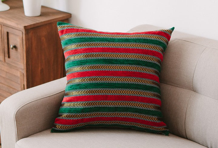 Bohemian Decorative Sofa Pillows. Bohemian Style Chenille Pillow Cover. Decorative Throw Pillows for Living Room