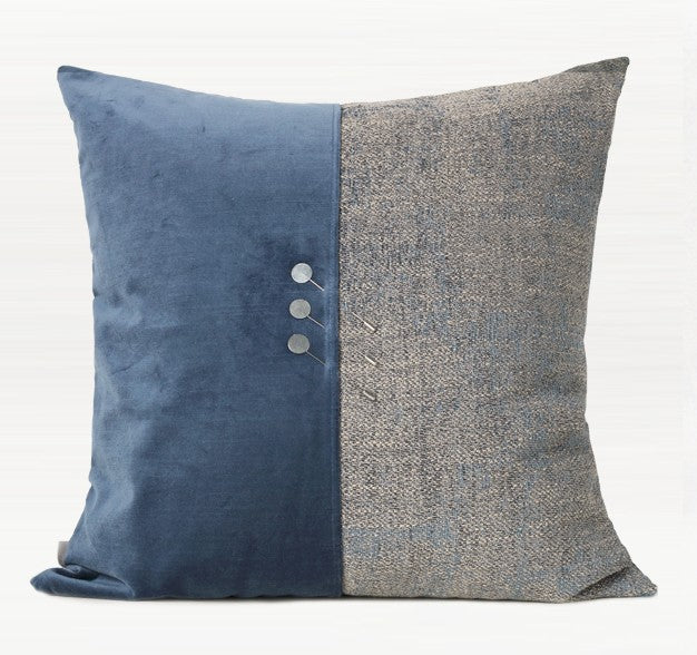 Modern Sofa Pillows, Blue Decorative Throw Pillows for Living Room, Large Simple Modern Pillows, Decorative Pillows for Couch