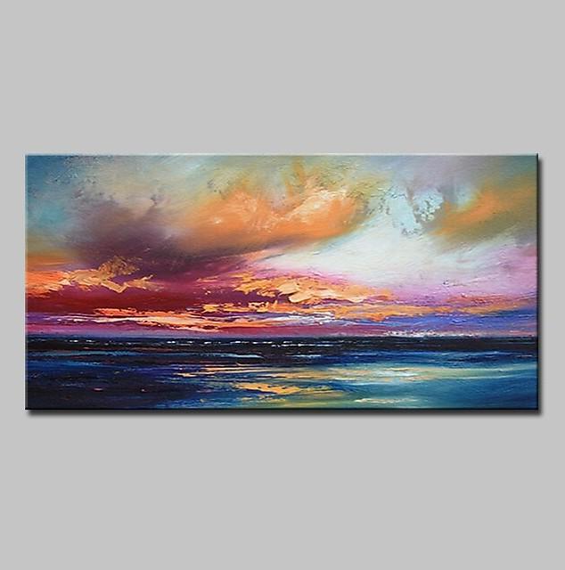 Abstract Landscape Paintings, Contemporary Wall Art Paintings, Simple Modern Paintings for Living Room