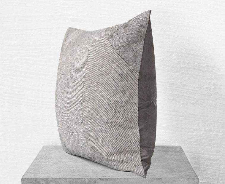 light gray throw pillows