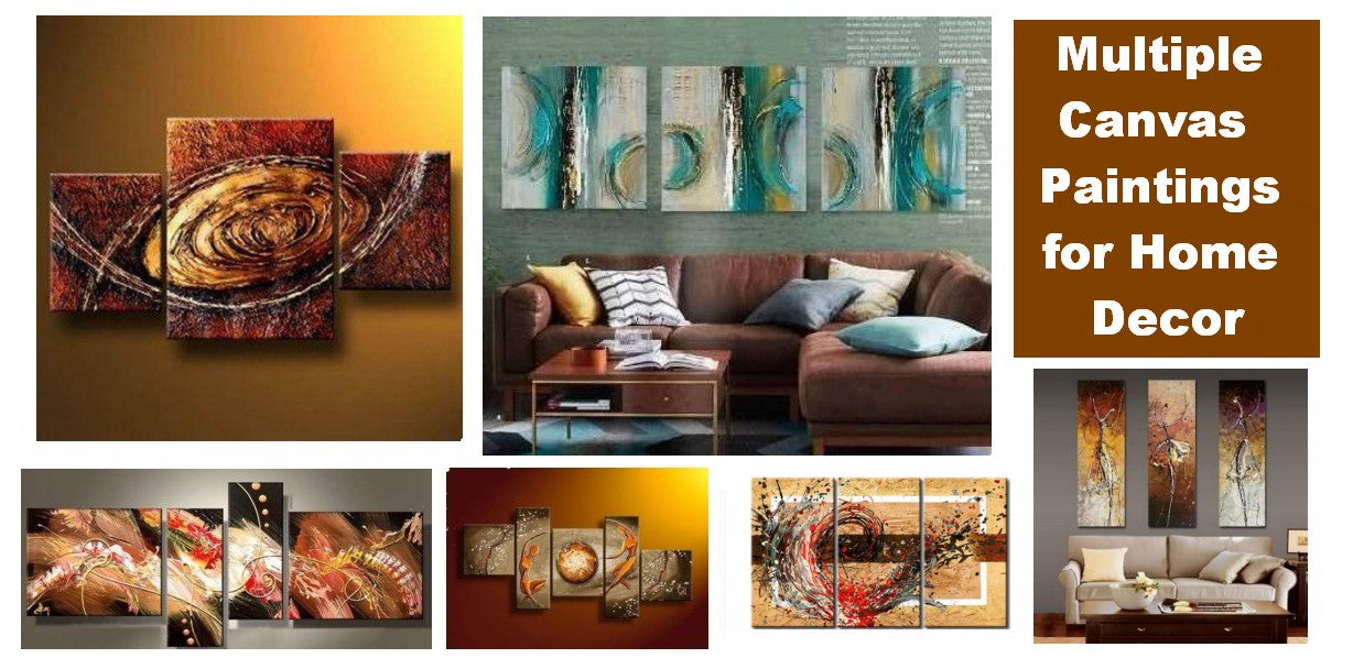 Simple Painting Ideas for Living Room, Multiple Canvas Paintings, Modern Paintings for Bedroom, Large Paintings on Canvas