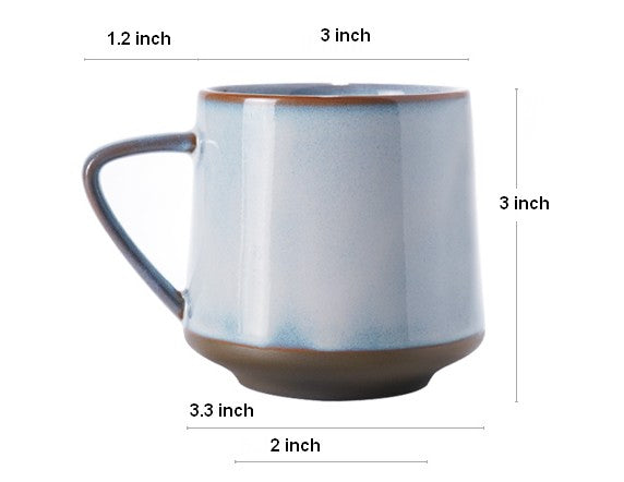 Large Pottery Coffee Cup, Ceramic Coffee Mug, Latte Coffee Cup, Large Tea Cup, Handmade Coffee Cup