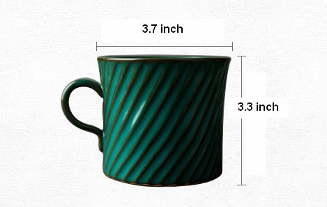 Handmade Pottery Coffee Cup, Cappuccino Coffee Mug, Large Capacity Coffee Cup, Pottery Tea Cup