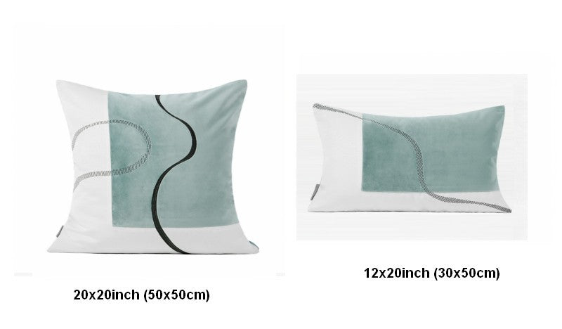 Decorative Throw Pillows, Simple Modern Pillows, Modern Sofa Pillows, Contemporary Throw Pillows, Light Green Pillows for Couch