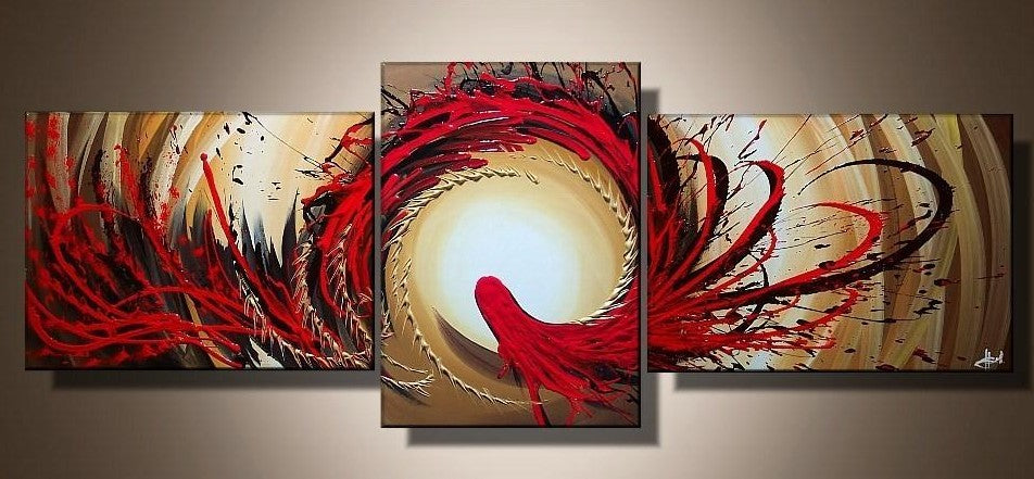 Abstract Canvas Art, Red Abstract Painting, Red Canvas Painting, Simple Modern Art, Living Room Canvas Paintings, Abstract Painting for Sale
