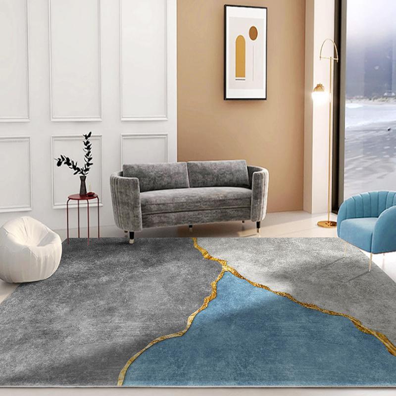 Living Room Modern Rugs, Dining Room Rugs, Bedroom Area Rugs, Grey Blue Rugs, Contemporary Rugs for Office