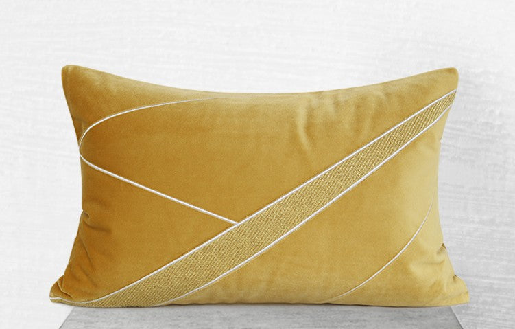 Yellow Simple Modern Pillows, Modern Sofa Pillows, Decorative Pillows for Couch, Contemporary Throw Pillows, Throw Pillows for Living Room