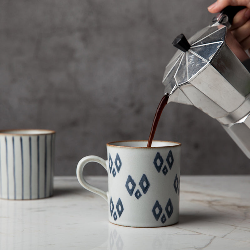Latte Coffee Mug. Large Capacity Coffee Cup. Pottery Tea Cup. Handmade Pottery Coffee Cup