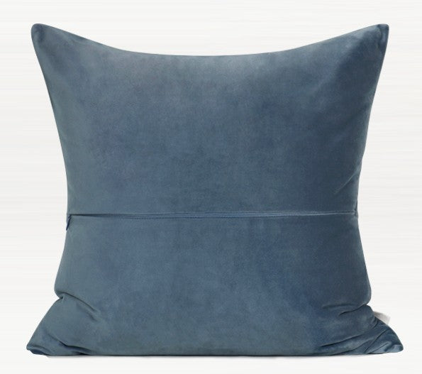 Modern Sofa Pillows, Blue Decorative Throw Pillows for Living Room