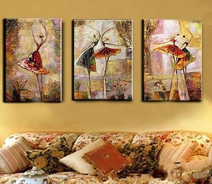 Simple Painting Ideas for Living Room, Large Paintings for Sale, Multiple Canvas Paintings, Hand Painted Canvas Art, Buy Paintings Online