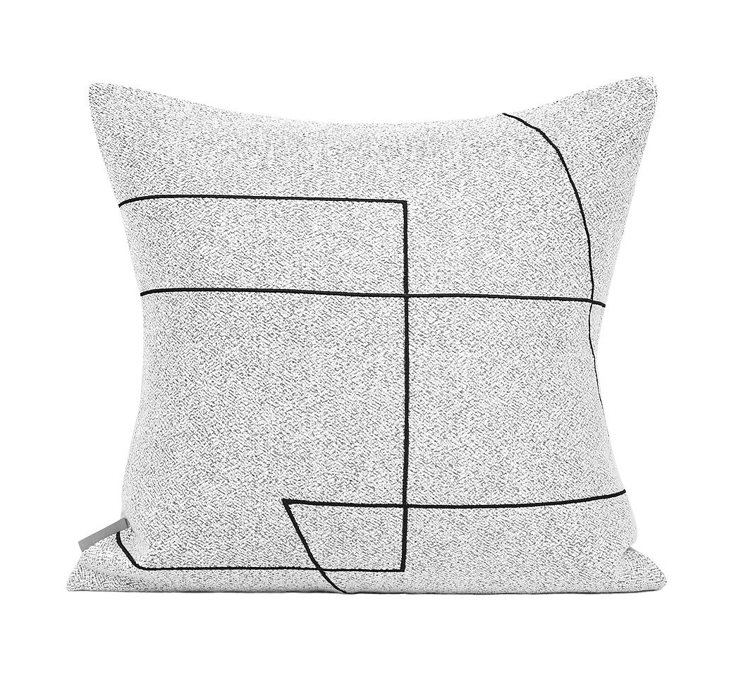 Modern Pillows for Couch, Contemporary Black and White Throw Pillows, Modern Sofa Pillows, Decorative Pillows for Couch
