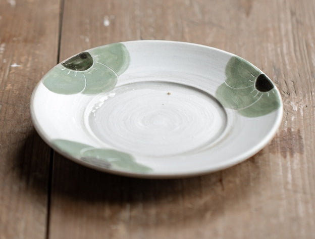 Spring Flower Coffee Cup, Rustic Tea Cup, Pottery Coffee Cups, Coffee Cup and Saucer Set