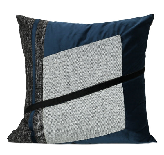 Modern Sofa Pillow. Modern Throw Pillows. Blue Decorative Pillow. Square Pillow. Throw Pillow for Living Room