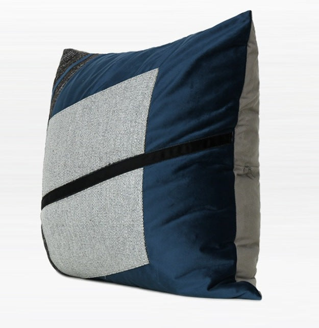 Modern Sofa Pillow, Modern Throw Pillows, Blue Decorative Pillow, Square Pillow, Throw Pillow for Living Room