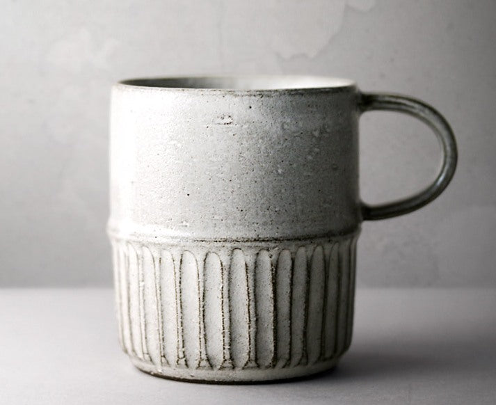 Large Pottery Coffee Cup, Large Tea Cup, Handmade Ceramic Coffee Mug, Large Capacity Coffee Cup