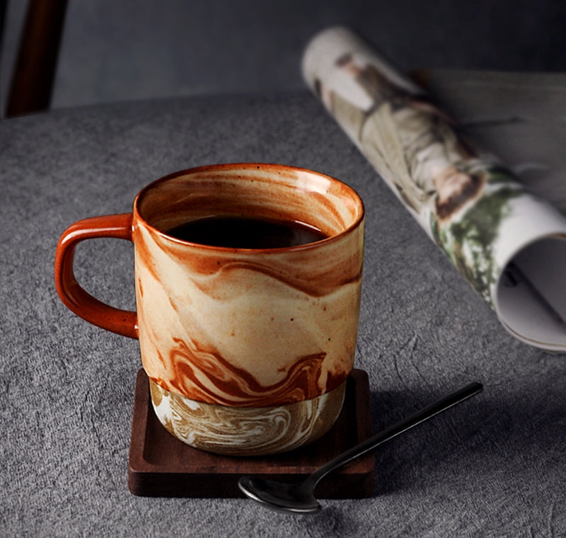 Large Handmade Pottery Coffee Cup, Large Tea Cup, Ceramic Coffee Mug, –  Paintingforhome