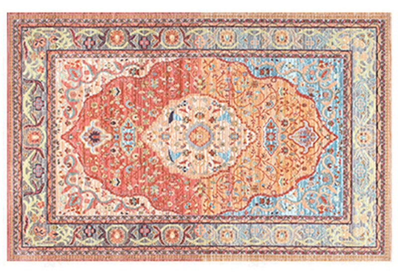 Bedroom Floor Rugs, Large Rugs for Living Room, Oriental Area Rugs under Table, Dining Room Rugs, Traditional Red Floor Carpets, Kitchen Rugs