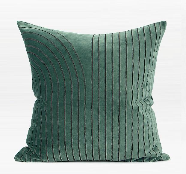Large Decorative Throw Pillows, Modern Sofa Pillow, Decorative Throw Pillows for Couch, Green Square Pillow for Living Room