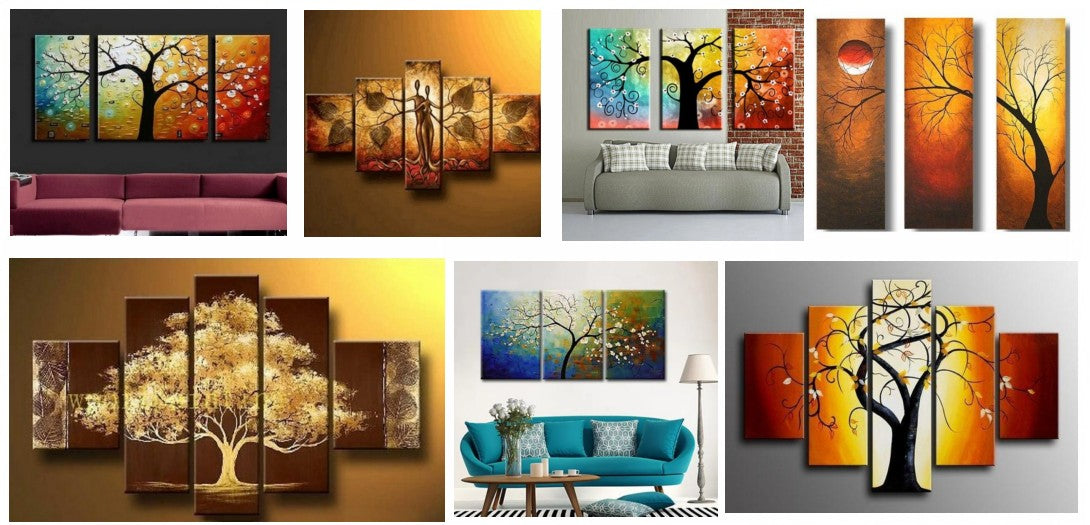 Tree of Life Painting, Acrylic Canvas Paintings, Canvas Paintings for Bedroom, Dining Room Wall Art Paintings, Tree Paintings, Living Room Wall Art Ideas, Buy Wall Art Online