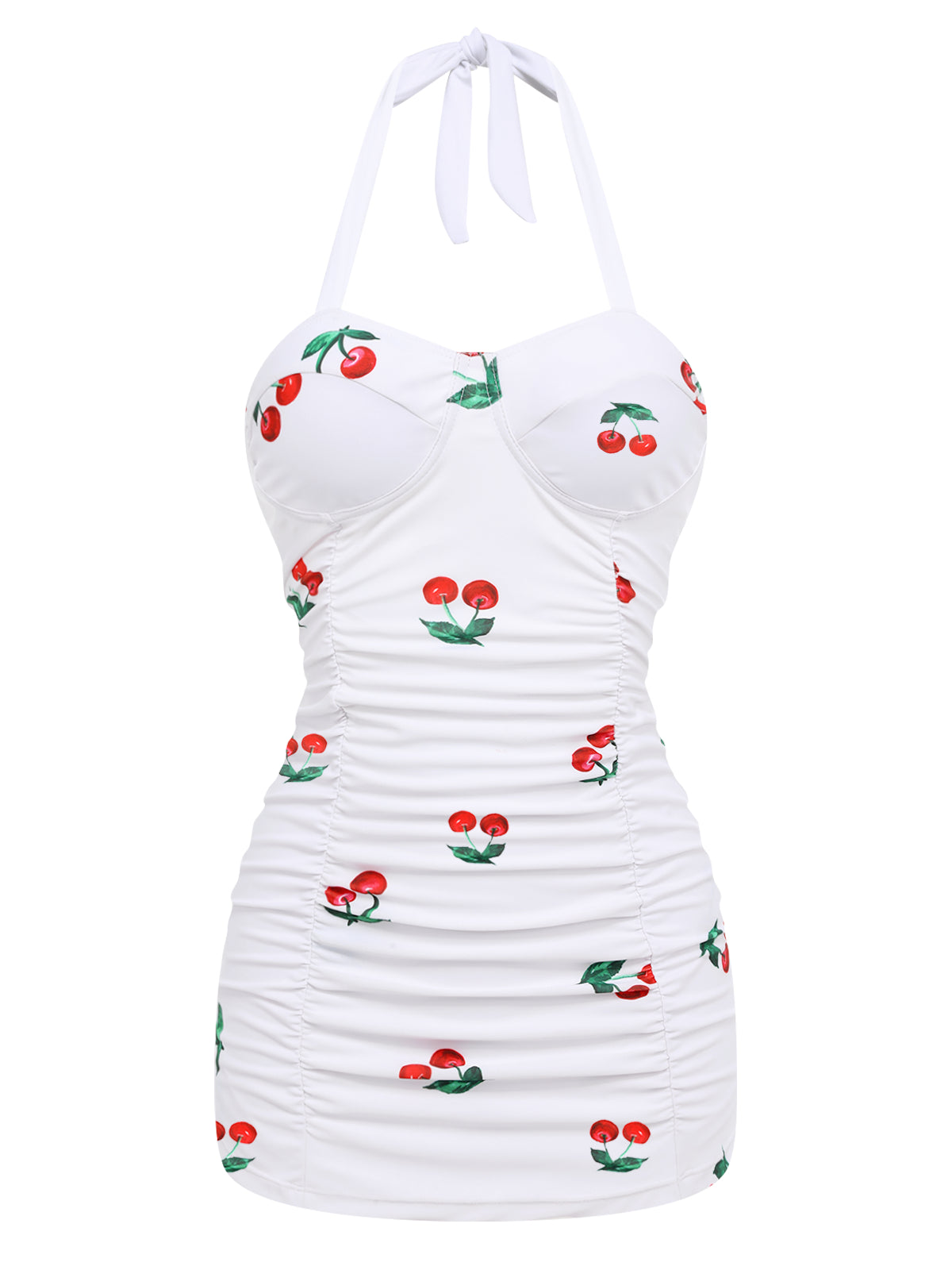 Retro Stage Cherry Summer One-piece Pinup Swimsuit