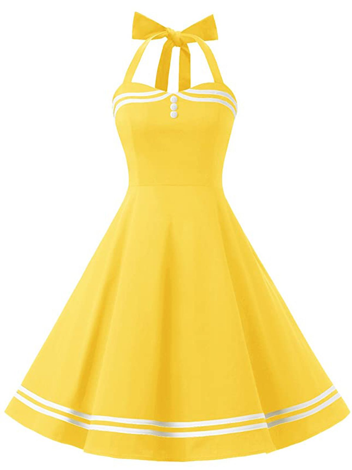 1950s Halter Swing Dress