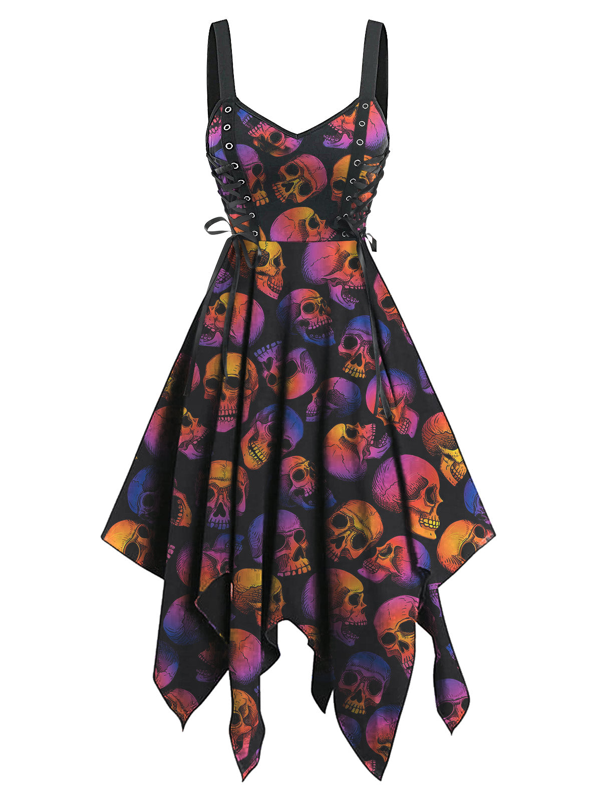 Halloween Pumpkin Patchwork Dress
