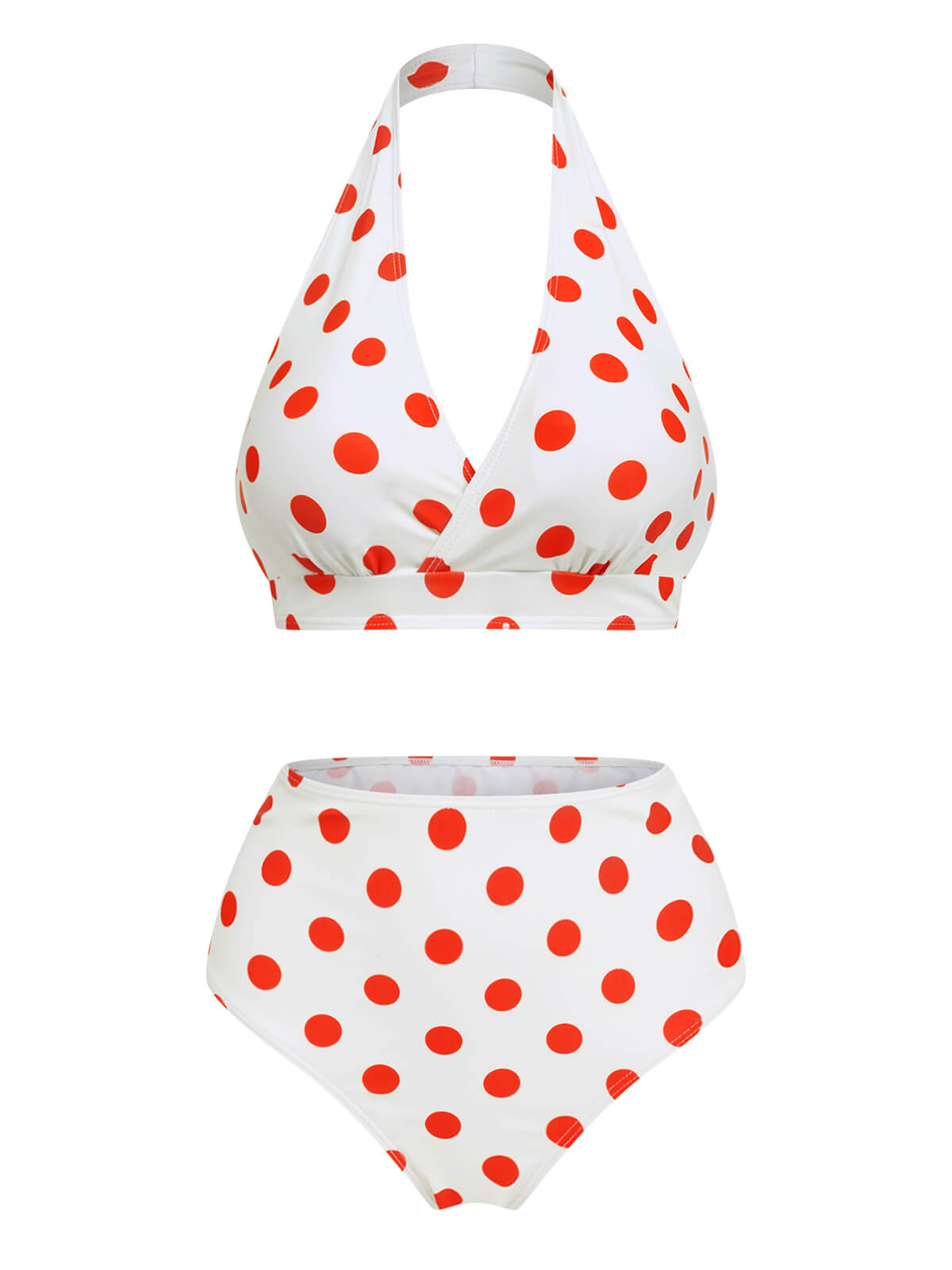 Retro Polka Dots Bikini Set & Apron