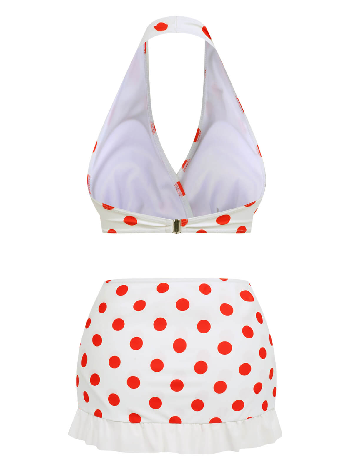 Retro Polka Dots Bikini Set & Apron