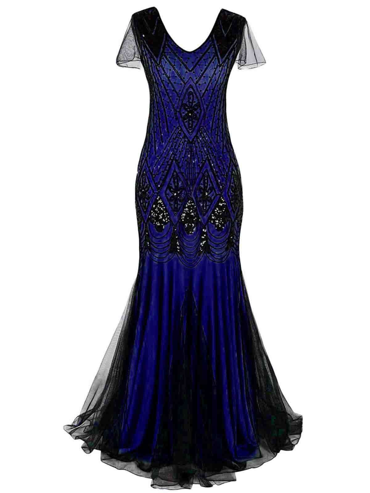 Royal Blue Flapper Dress