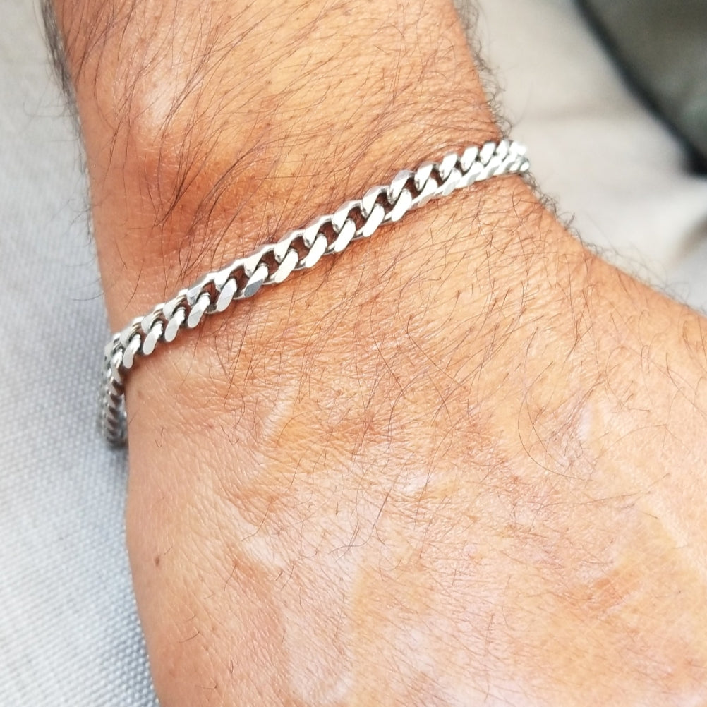 3mm Curb Stainless Steel Chain Bracelet