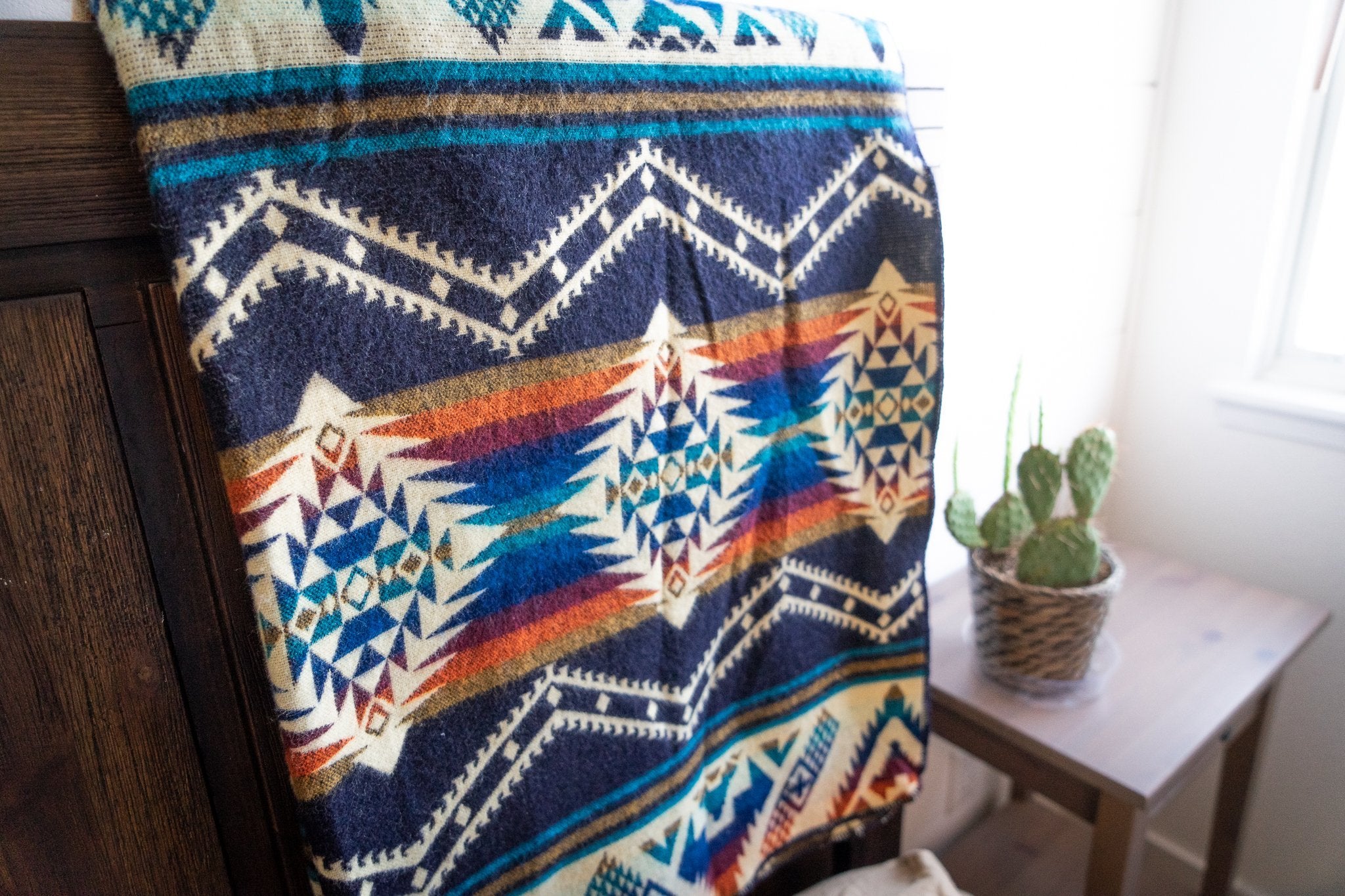 ANDEAN ALPACA WOOL BLANKET - RIO (ECUADOR)