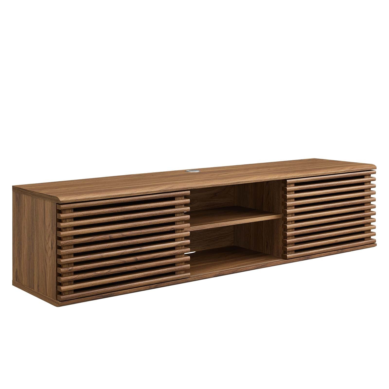 RENDER WALL-MOUNT MEDIA CONSOLE TV STAND