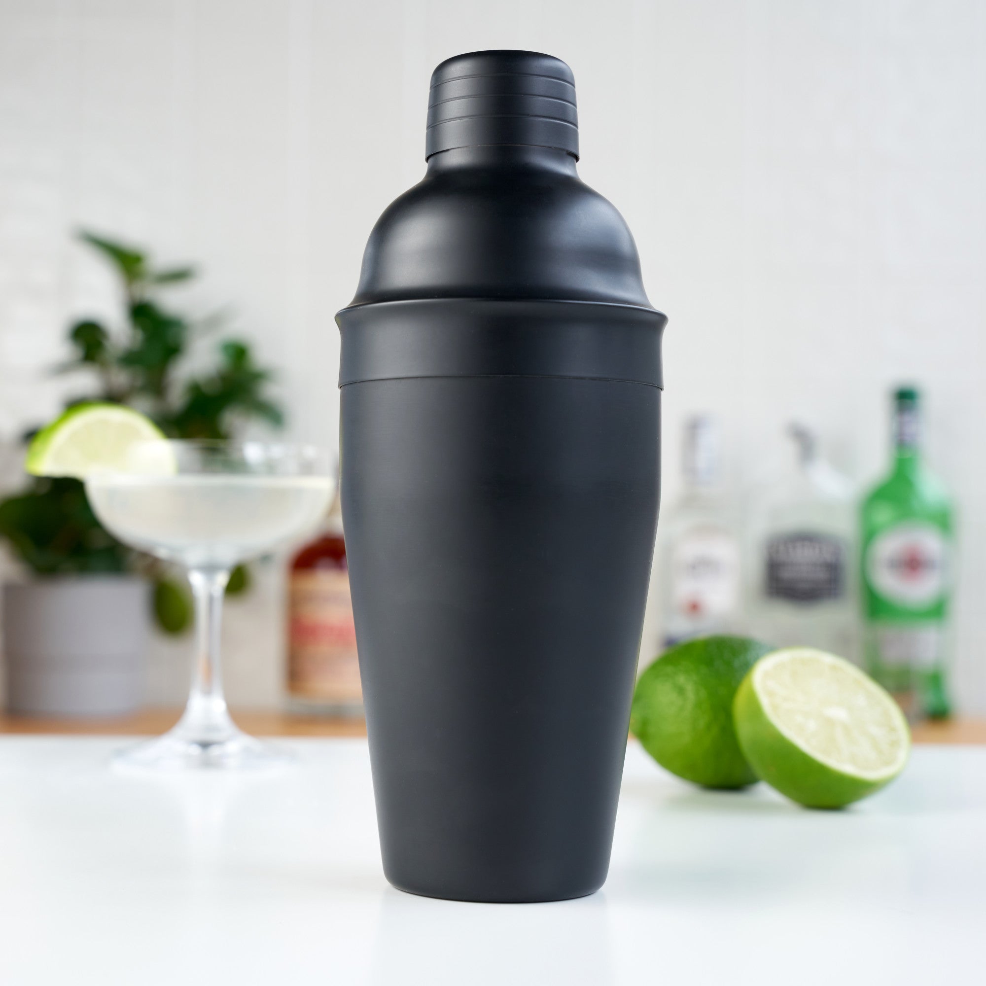 ASH: 18-OUNCE MATTE BLACK COCKTAIL SHAKER