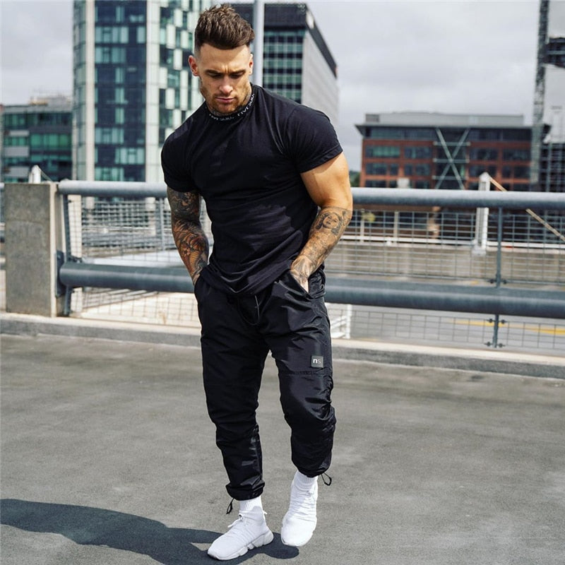 Fashion Casual Gyms Fitness T-shirts