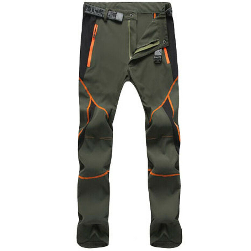 Mens Soft Shell Hiking Trousers Tactical Casual Cargo Work Pants Bottom Outdoor